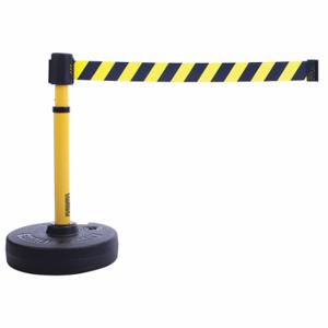 BANNER STAKES PL4091 PLUS Barrier System, Yellow With Black Stripes | CN9DGC 45NC22