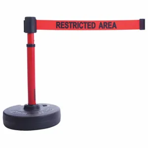 BANNER STAKES PL4093 PLUS Barrier System, Red, Restricted Area | CN9DFV 45NC24