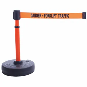 BANNER STAKES PL4102 PLUS Barrier System, Orange, Danger - Forklift Traffic | CN9DFA 45NC33