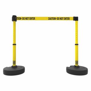 BANNER STAKES PL4285 PLUS Barrier System, Yellow, Caution - Do Not Enter | CN9DHH 53XW03