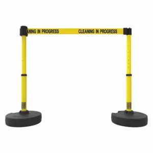 BANNER STAKES PL4288 PLUS Barrier System, Yellow, Cleaning Inch Size Progress | CN9DGQ 53XW06