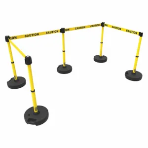 BANNER STAKES PL4582 PLUS Barrier System, Yellow, Caution | CN9DGG 53XW23