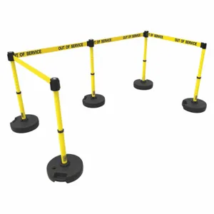 BANNER STAKES PL4589 PLUS Barrier System, Yellow, Out of Service | CN9DGY 53XW30