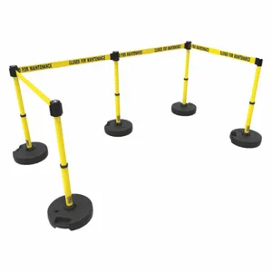 BANNER STAKES PL4590 PLUS Barrier System, Yellow, Closed for Maint | CN9DGU 53XW31