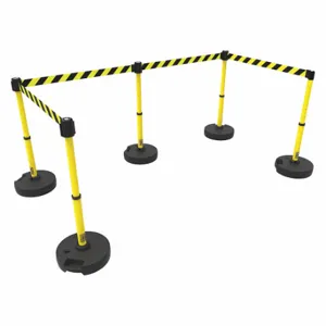 BANNER STAKES PL4591 PLUS Barrier System, Yellow With Black Stripes | CN9DGD 53XW32