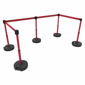 BANNER STAKES PL4599 PLUS Barrier System, Red | CN9DFC 53XW40