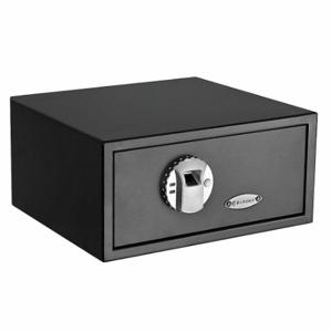 BARSKA AX11224 Sicherheitstresor, kompakt und tragbar, biometrisches Schloss, 7 3/4 Zoll Außenhöhe, schwarz | CN9DQY 39H964