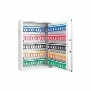 BARSKA AX13262 Key Cabinet, Wall Mount, 100 Key Capacity, Labeled Key Racks, 4 3/4 Inch Size Dp | CN9DNG 465D68