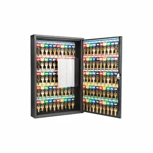 BARSKA CB12964 Key Cabinet, Wall Mount, 100 Key Capacity, Labeled Key Racks | CN9DNF 465D78