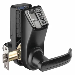 BARSKA EA12442 Biometric Door Lock, Plastic, Powder Coated, Lever, Standard | CH6PBB 48TK30