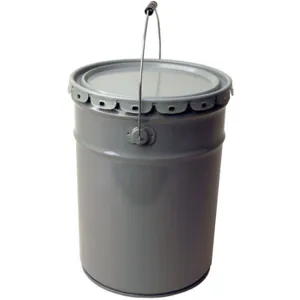 BASCO OH5-26/C24EPS-G Steel Pail Open Top 5 Gallon Steel Gray | AB6MHL 21YL08