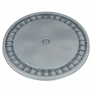 BASCO ROP2100CVR-SN-GRAY Plastic Pail Lid, Gray, 12-1/4 Inch Dia | CE9TGK 55KY93