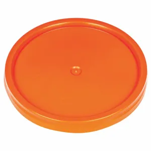 BASCO ROP2100CVR-TT-OR Plastic Pail Lid, Orange, 12-1/4 Inch Dia | CE9TGG 55KY97