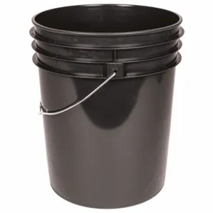 BASCO ROP2150BR-M Plastic Pail, Brown, 11-7/8 Inch Dia | CE9TGC 55KY98