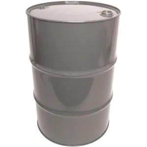 BASCO TH55-3R-GY Steel Drum Closed Head 55 Gallon Gray | AB7QCM 23Y339