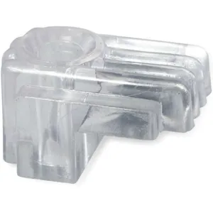 BATTALION 1HHL9 Mirror Clip Plastic Length 5/8 Inch - Pack Of 25 | AA9XHH