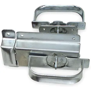 BATTALION 1RBW7 Swinging Door Latch 4-3/4 Inch Width Silver | AB3AZT