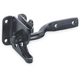 BATTALION 1RBY4 Self-latching Gate Latch 2-3/8 Inch Width Black | AB3BAF