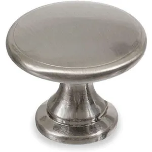 BATTALION 1WAJ5 Round Cabinet Knob Steel 1 3/4 Inch Length | AB3YPZ