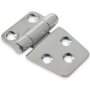 BATTALION 1XMH3 Utility Hinge Flat Silver - Pack Of 2 | AB4FKL