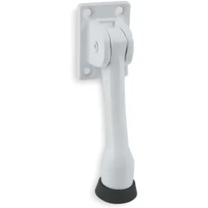 BATTALION 1XNK7 Lever Door Holder White Zinc 4 inch | AB4FQJ