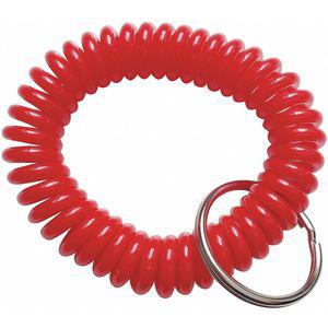BATTALION 25PA23 Wrist Coil Key Ring Red - Pack Of 10 | AB8JVB