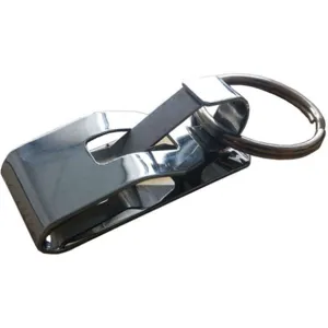 BATTALION 25PA32 Belt Key Holder Clip On Silver | AB8JVJ