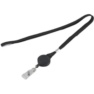 BATTALION 2XKJ9 Flat Neck Cord And Reel Black | AC3YBC