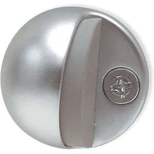 BATTALION 5U606 Floor Door Stop Satin Chrome 1 In | AE6MQC