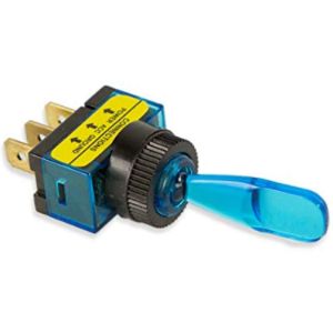 BATTERY DOCTOR 20503-7 Toggle Switch, Illuminated, On/Off, 20A, Blue | CG9AMB