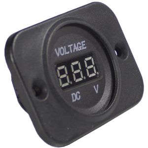BATTERY DOCTOR 20600 Voltage Meter, With Face Plate, 6 to 30V | CG9APV