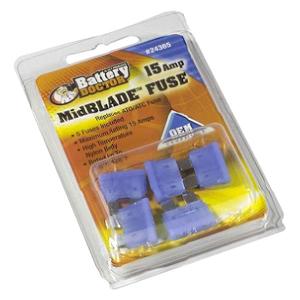 BATTERY DOCTOR 24360 Blade Fuse, 10A, Red, 5 Piece | CG9AVB