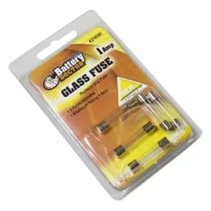 BATTERY DOCTOR 24600 Glass Fuse, 1A, 5 Piece | CG9AWR