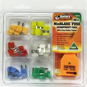 BATTERY DOCTOR 30915 Automotive Fuse Kit, With Puller Tester, 42 Piece | CG9BBZ