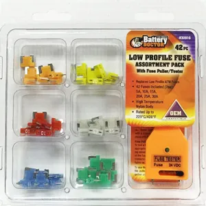 BATTERY DOCTOR 30916 Automotive Fuse Kit, With Puller Tester, 42 Piece | CG9BCA