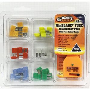 BATTERY DOCTOR 30917 Automotive Fuse Kit, With Puller Tester, 42 Piece | CG9BCB