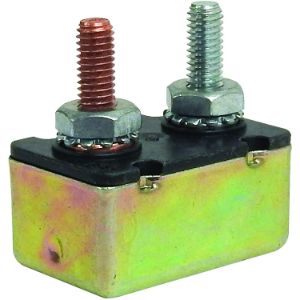 BATTERY DOCTOR 31117-7 Circuit Breaker, Stud Mount, Right Angle Bracket, 40A | CG9BED