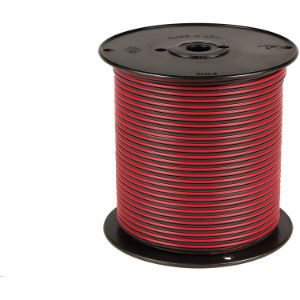 BATTERY DOCTOR 80052 Paired Primary Wired Spool, 14 Awg, 500 Feet Length, Red/Black | CG9BHY