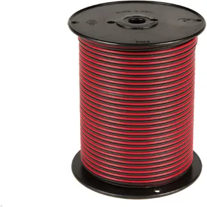 BATTERY DOCTOR 80052 Paired Primary Wired Spool, 14 Awg, 500 Feet Length, Red/Black | CG9BHY