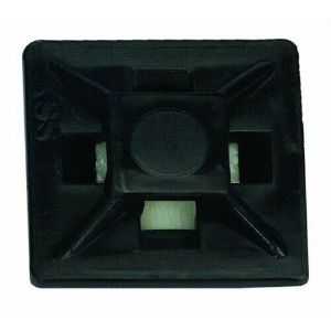 BATTERY DOCTOR 80170 Cable Tie Mount, With Adhesive, 1 Inch Size, Black, 100 Piece Bag | CG9BJM