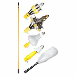 BAYCO PRODUCTS LBC-600SDLBD Light Bulb Changer Kit, Light Bulb Changer Kit, Telescopic Pole with Attachments | CN9DTK 38W576