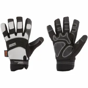 BDG 20-1-10008-X2L Mechanics Gloves, Size 2XL, Synthetic Leather, Hook-and-Loop Cuff, Not Tested | CN9GTY 56LC13