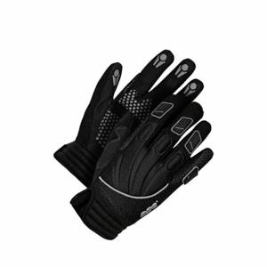 BDG 20-1-104-M-K Mechanics Gloves, Size M, Cut and Sewn Glove, Full Finger, Synthetic Leather, Black, 1 PR | CN9HBQ 783TF8