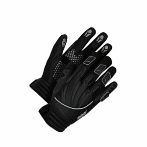 BDG 20-1-104-XS Mechanics Gloves, XS, Mechanics Glove, Full Finger, Slip-On Cuff, Black, Black, 1 Pair | CN9HBA 61JY99