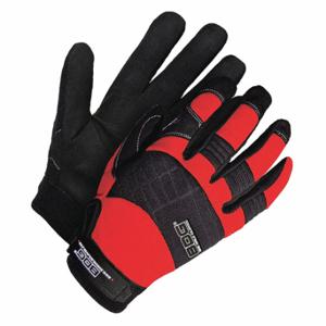 BDG 20-1-10603R-M Mechanics Gloves, Size M, Mechanics Glove, Full Finger, Synthetic Leather, Neoprene, Red | CN9GXA 56LC23