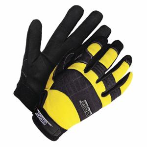 BDG 20-1-10603Y-XLK Mechanics Gloves, Size XL, Cut and Sewn Glove, Full Finger, Synthetic Leather, Neoprene | CN9GZR 783TG9