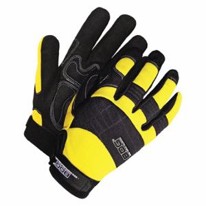 BDG 20-1-10605Y-MK Mechanics Gloves, Size M, Cut and Sewn Glove, Full Finger, Synthetic Leather, 1 Pair | CN9GVZ 783TJ9