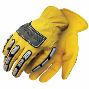 BDG 20-1-10695-L-K Leather Gloves, Goatskin Palm, PR | CT2RWD 783TL5