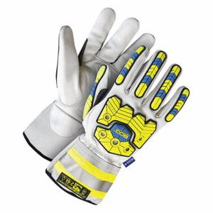 BDG 20-1-10698-XL-K Leather Gloves, Goatskin Palm, PR | CT2RVL 783TN4