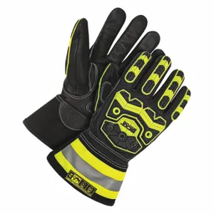 BDG 20-1-10753-X2L-K Leather Gloves, Size 2XL, Goatskin, Glove, Full Finger, ANSI Impact Level 2, Aramid, 1 PR | CT2CZL 783TT0